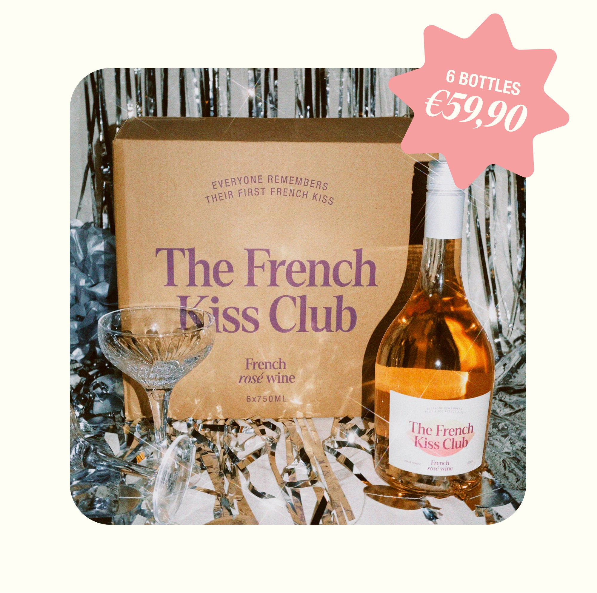Party pack of 6 bottles rosé wine