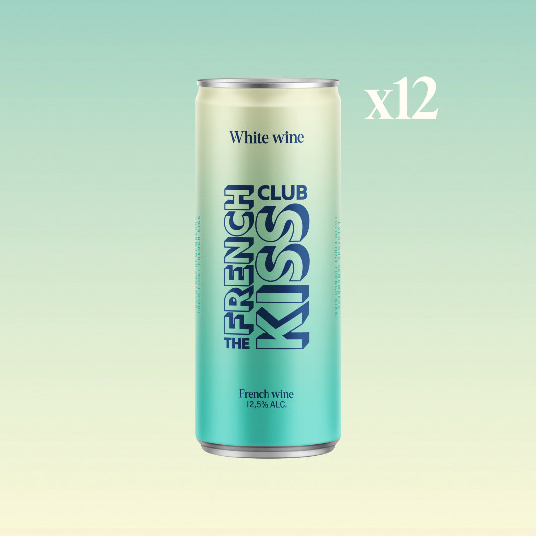 large pack white canned wine