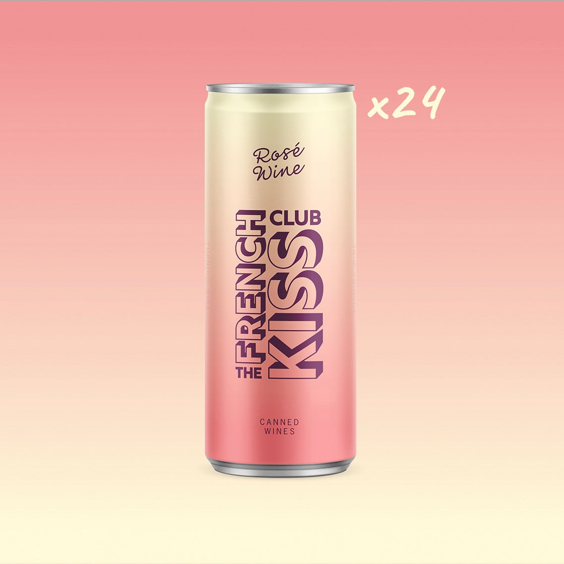 large pack rosé canned wine