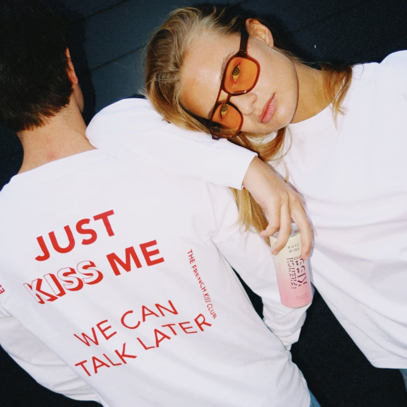 Just kiss me long sleeve T-shirt